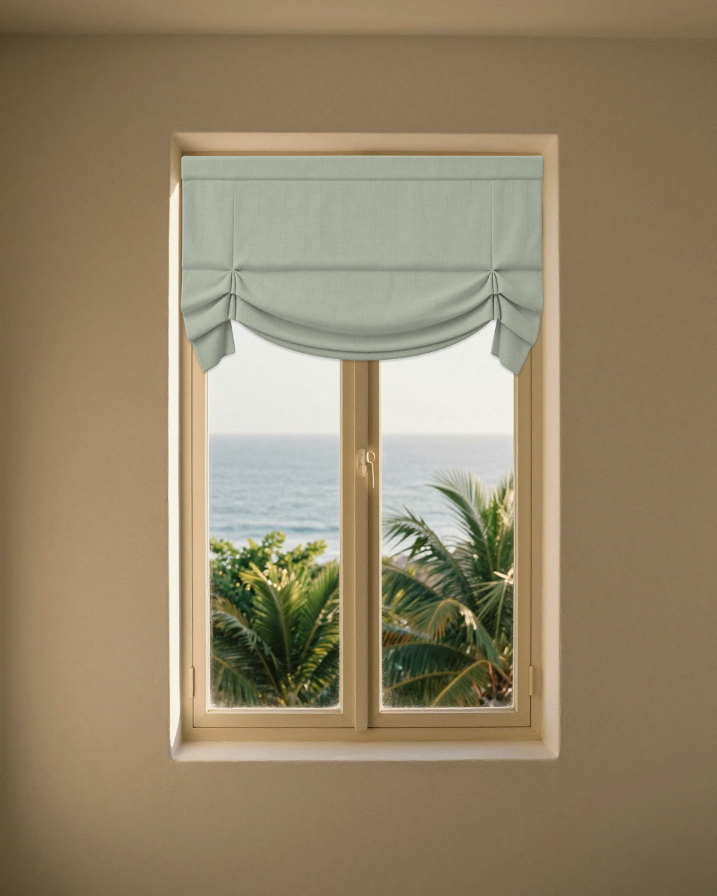 london-roman-shade — sage-mist · locked window scene v7