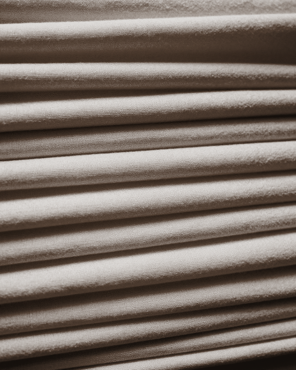 pleated roman shade — espresso
