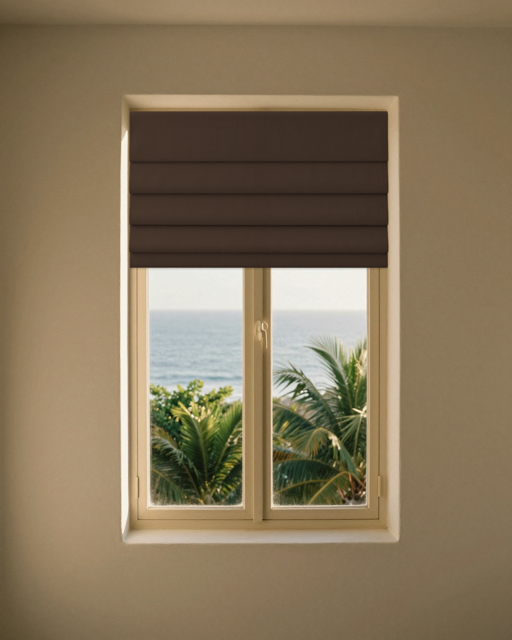 pleated-roman-shade — espresso · locked window scene v7
