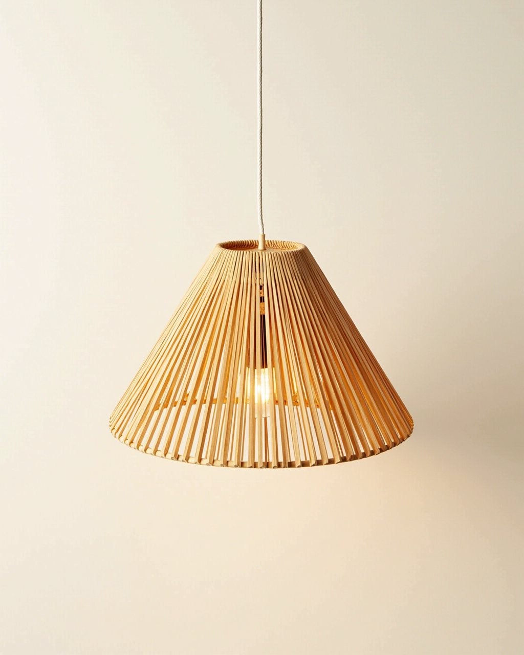 Matchstick woven wood shade flat product view