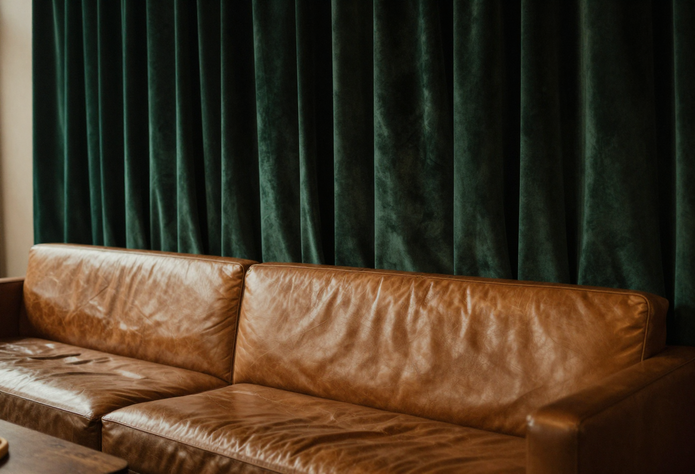 The Velour drapery in a formal dining room