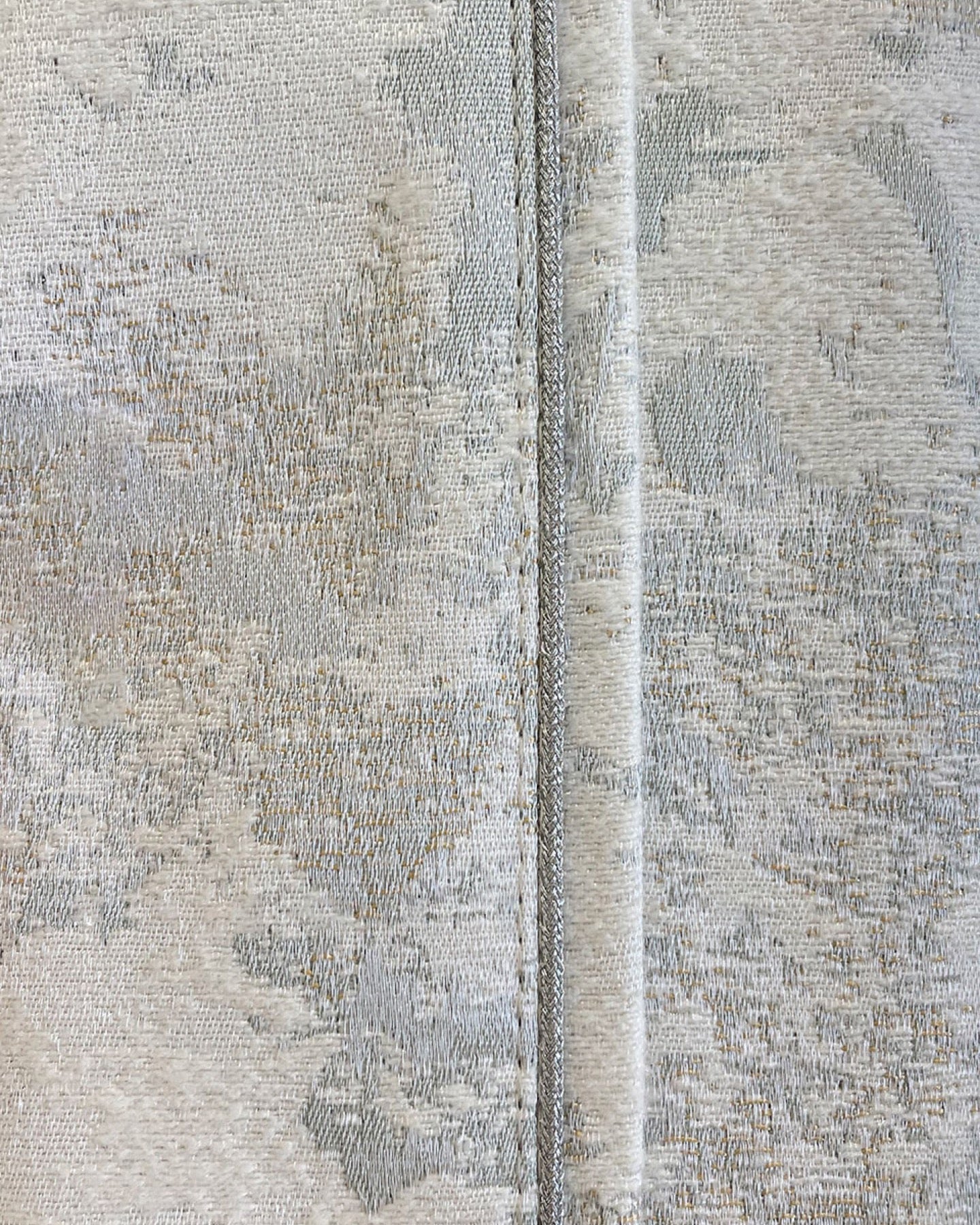 Drifting Cloud — Green · Custom linens & naturals drapery · All Shades Studio