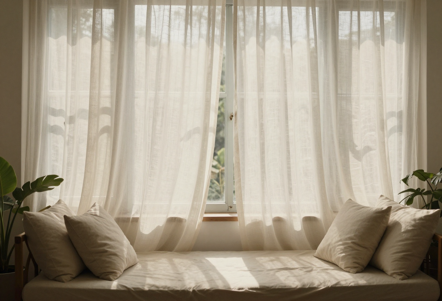 Room scene — The Cloud Sheer styled in a full space
