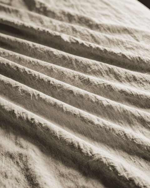 The Coastal Weave — Driftwood fabric swatch
