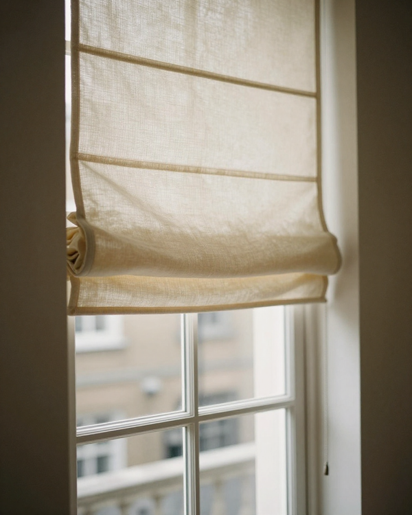 London Roman Shade — lifestyle