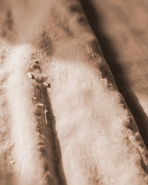The Morning Linen — Clay fabric swatch