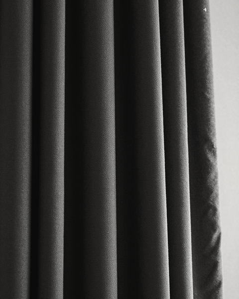 The Night Harbor — Charcoal fabric swatch