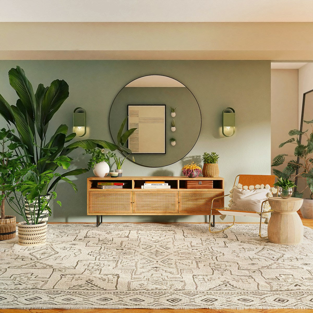 Premium roman shade in elegant bedroom