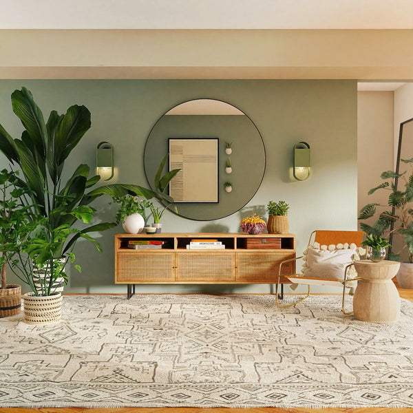 Premium roman shade in elegant bedroom