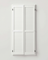 Full height plantation shutter flat product view
