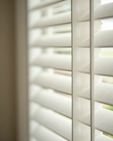 Tier on tier shutter panel detail closeup