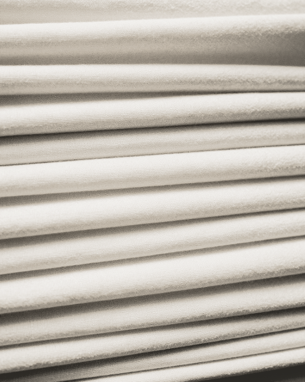 pleated roman shade — greige