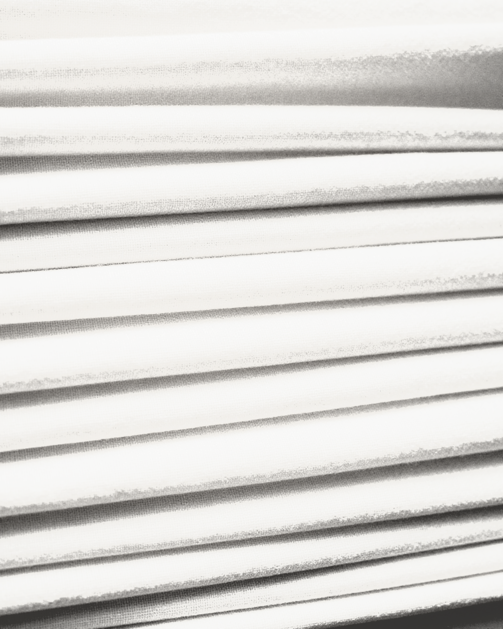 pleated roman shade — white