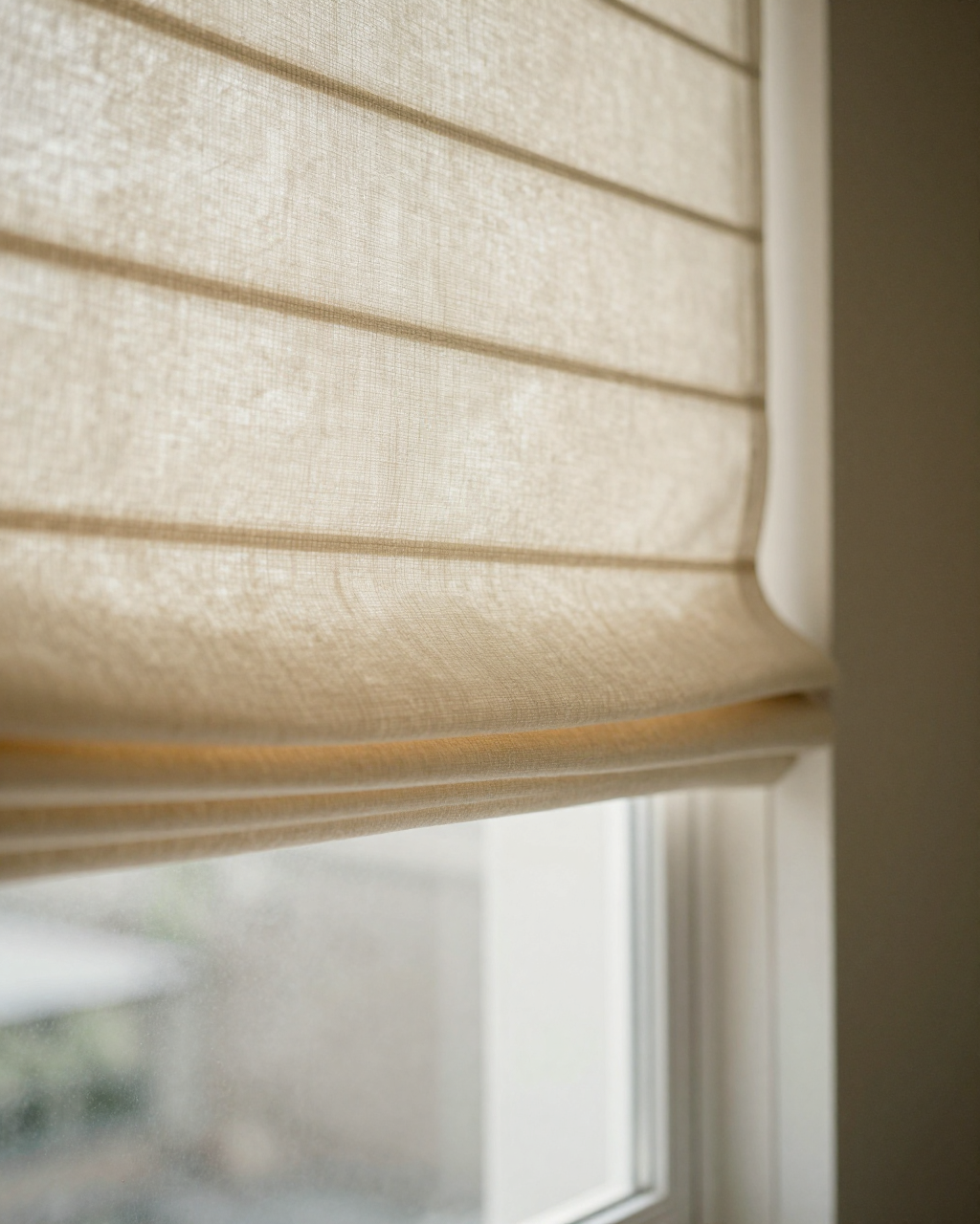 Pleated Roman Shade — styled in soft natural light