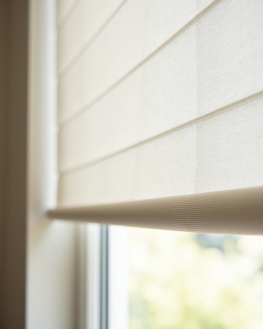 Privacy roller shade fabric detail closeup