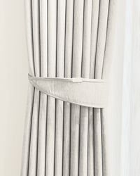 The Silk Road drapery fabric in Pearl