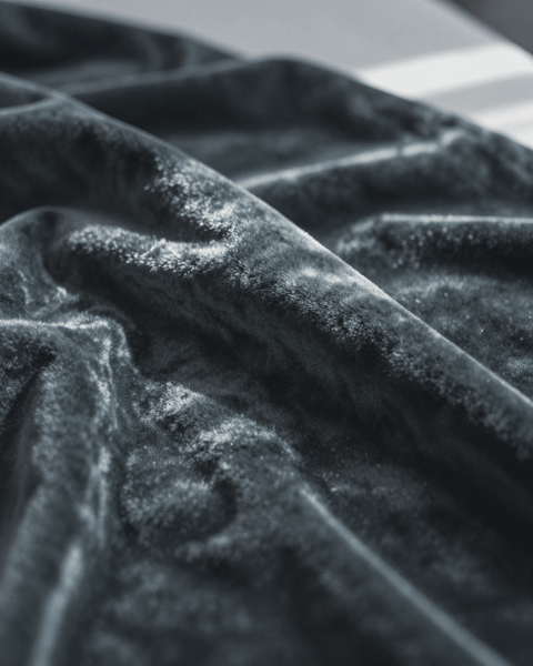 The Velour — Slate fabric swatch