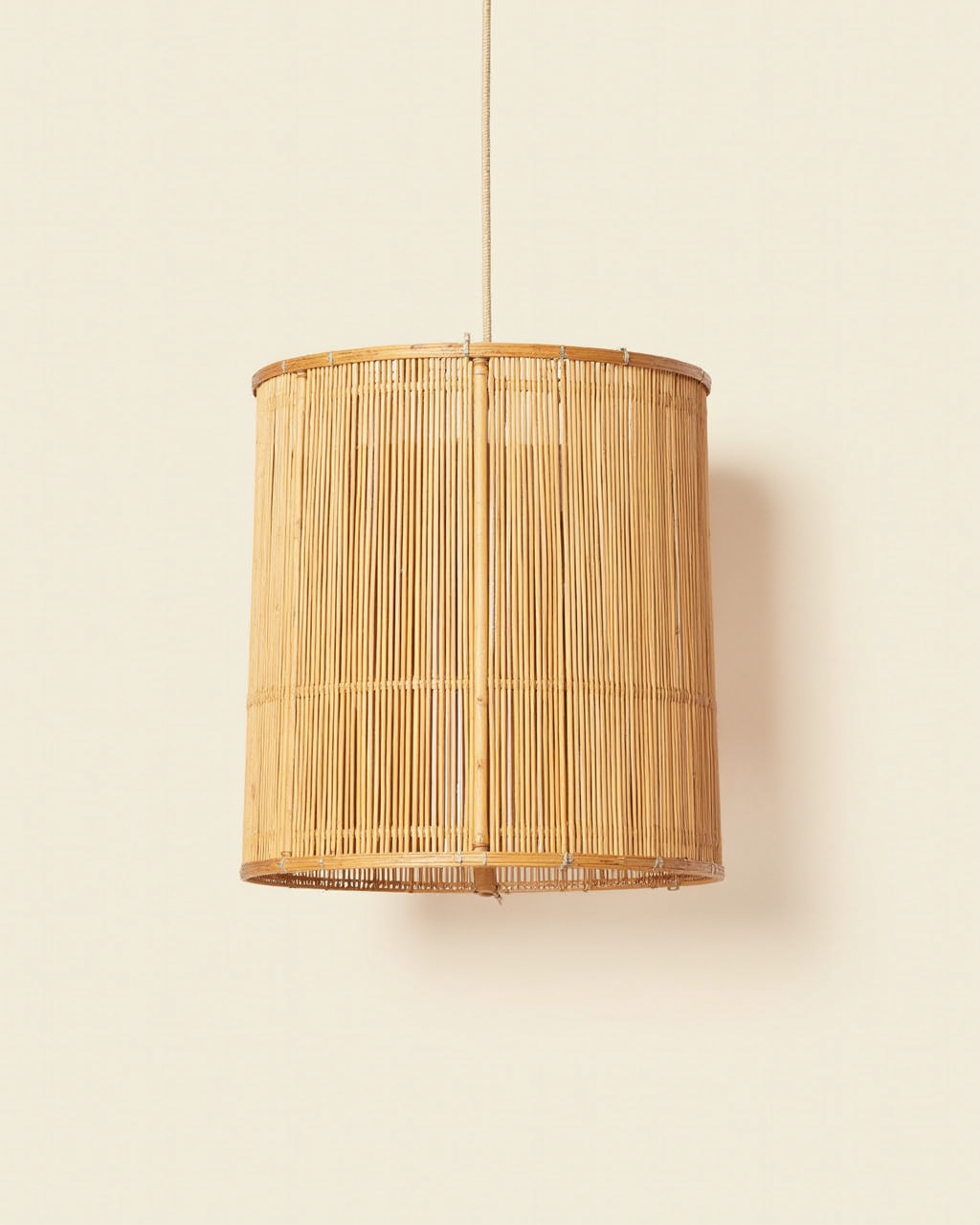 Bamboo woven wood shade flat product view